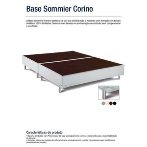 Box Queen 158x198x30 Branco Corino Ortobom