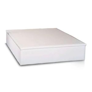 Box baú casal 138x188x39 physical branco corino ortobom