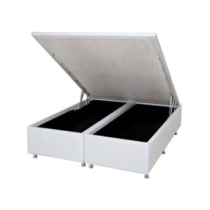 box baú queen 158x198x39 physical branco corino ortobom