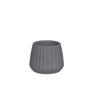 Vaso 15Cm Cinza Cachepot Wave 50005002 Mor