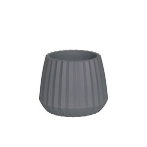 Vaso 19Cm Cinza Cachepot Wave 50005012 Mor