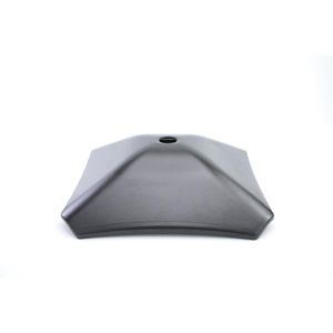 Cuba De Vidro Retangular 34cm Preta Prismatic