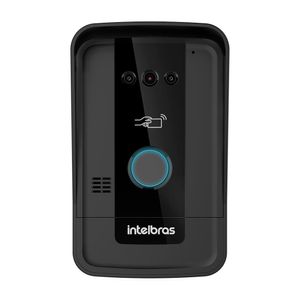 Video Porteiro com Monofone Display 7 Pol e Acesso TAG Branco e Preto Bivolt - IVR 7 ID- Intelbras