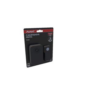 Campainha Digital Tomada Preto Bivolt Avant