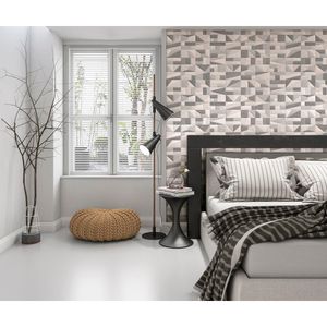 Revestimento 3D Retificado Acetinado Menfi Grigio Plus Tipo A 37X74CM - 11801 - Fioranno