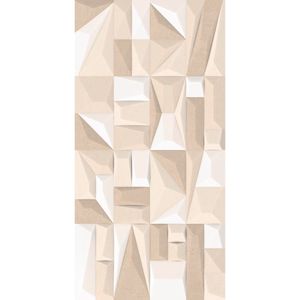 Revestimento 3D Retificado Acetinado Menfi Beige Plus Tipo A 37x74CM - 11802 - Fioranno