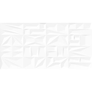 Revestimento 3D Retificado Acetinado Menfi Bianco Plus Tipo A 37x74CM - 11800 - Fioranno