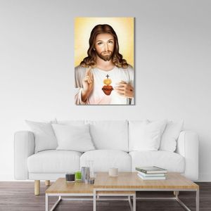 Quadro 60X90 Jesus Canvas 5012 Brisa Artes