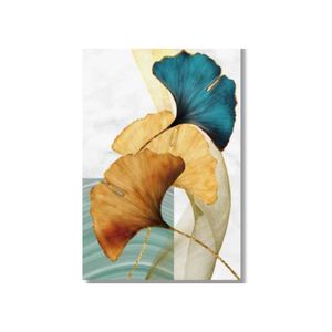 Quadro 60X90 Folha Abstrato Direita Canvas 2026 Brisa Artes