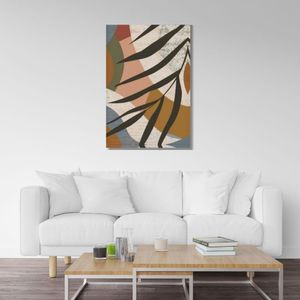 Quadro 60X90 Folhas Boho Canvas 2152 Brisa Artes