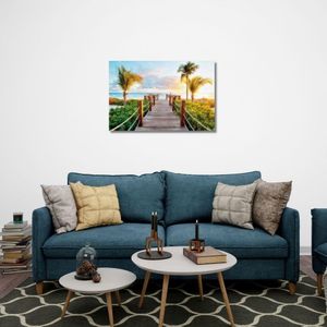 Quadro 40X60 Ponte Paisagem Canvas Psg139 Brisa Artes