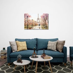 Quadro 40X60 Torre Eiffel Canvas Psg137 Brisa Artes