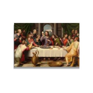 Quadro 40X60 Santa Ceia Canvas/Templo Canvas Rel121 Brisa Artes