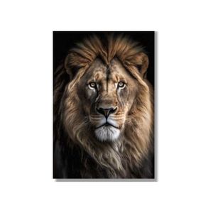 Quadro 60X90 Leão 1348 Canvas Brisa Artes