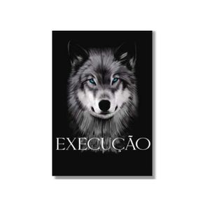 Quadro 60X90 Lobo Com Frase Canvas 1140 Brisa Artes