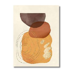 Quadro 90X120 Forma Abstrata Canvas 2102 Brisa Artes