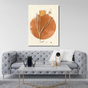 Quadro 90X120 Rosa Abstrata Canvas 2103 Brisa Artes