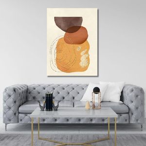 Quadro 90X120 Forma Abstrata Canvas 2102 Brisa Artes
