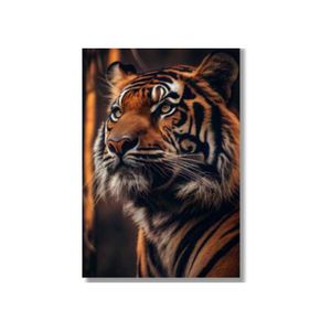 Quadro 60X90 Tigre Perfil Canvas 1395 Brisa Artes