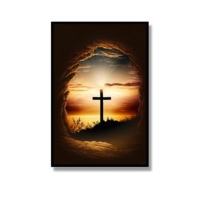 Quadro Com Acetato Cruz 63x93cm 5117 Brisa Artes