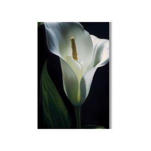 Quadro 40X60 Flores E Copo Canvas Psg150 Brisa Artes