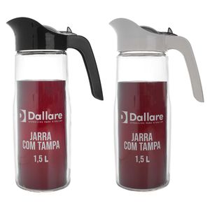 Jarra Com Tampa Sortida Preta Ou Cinza 1,5L - Dl1832 - Mypa