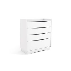 Comoda De Madeira 3 Gavetas E 1 Gavetão 97x47cm M260 Branco Kappesberg