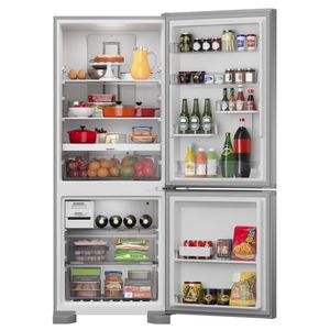 Geladeira/Refrigerador Frost Free Duplex Inverse com Turbo Ice Inox 447 Litros 220V - BRE57FK - BRASTEMP