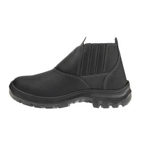 Bota De Raspa Com Elástico Biqueira Pvc N41 Preto Marluvas
