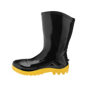 Bota De Pvc Cano Medio Preto/Amarelo N38 Marluvas