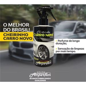 Cheirinho Carro Novo Spray 250Ml - Amperflim