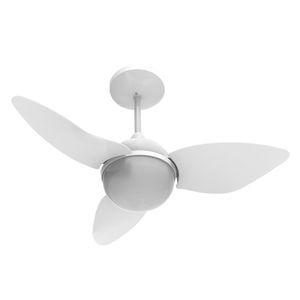 Ventilador De Teto Smart com Controle Remoto 130W 220V Branco - Aliseu