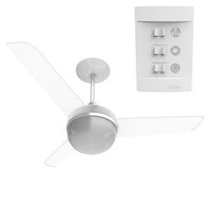 Ventilador De Teto Alisclean 3 Pás 130W 220V Cristal - Aliseu