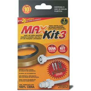 Kit Maxseal 3 Peças Bacia Sanitária Com Engate PVC