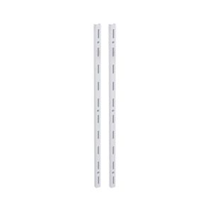 Trilho Simples Para Prateleira Em Aço 50cm Ts50 Branca Multivisão
