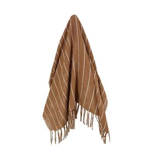 Manta 1,20X1,80 Caramelo Listras Anatex
