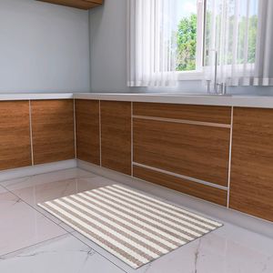 Tapete 0,45X0,65 Cloe Cru/Bege Anti Slip Eva Anatex