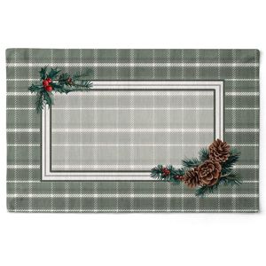 Jogo Americano Natalino 060 Presentes E Pinhas 48X30,5Cm Belchior