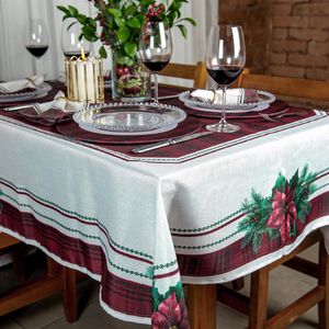 Toalha De Mesa Natalina 045 Petalas De Natal 1,40X2,20M Belchior