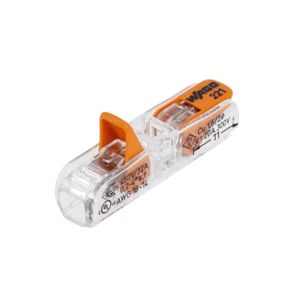Conector Emenda 221 Inline até 4mm 32A 2 Peças Transparente Wago