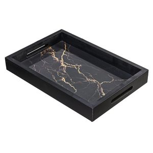 Bandeja de Servir 20x30cm Com Vidro e alça Luxo Art Frame
