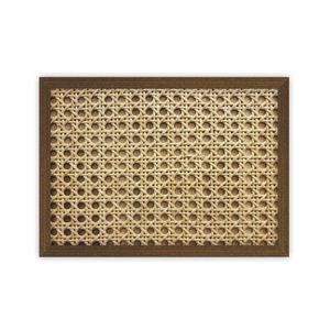 Bandeja de Servir 30x40cm Com Vidro Luxo Art Frame