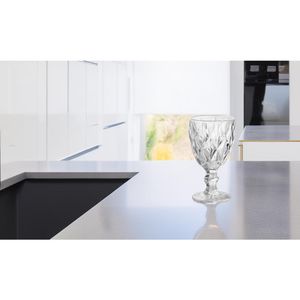 Taça De Vidro 240Ml Transparente Diamante Hasiera