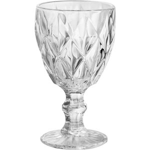 Taça De Vidro 240Ml Transparente Diamante Hasiera