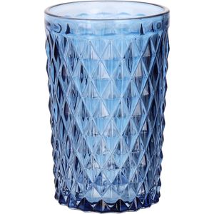 Copo De Vidro 350Ml Azul Diamante Hasiera