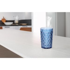 Copo De Vidro 350Ml Azul Diamante Hasiera