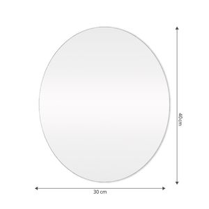 Espelho Oval 30X40Cm Slim Arte Própria