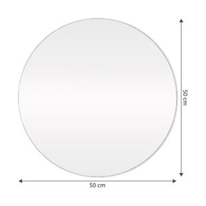 Espelho Redondo 50Cm Slim Arte Própria