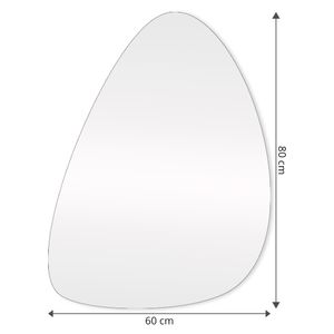 Espelho Orgânico 60X80Cm Slim C/Led Arte Própria