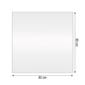Espelho Quadrado 80X80Cm Slim C/Led Arte Própria